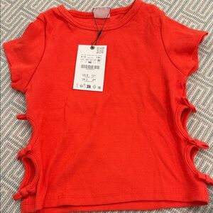 Zara Bright Orange Kids Tee